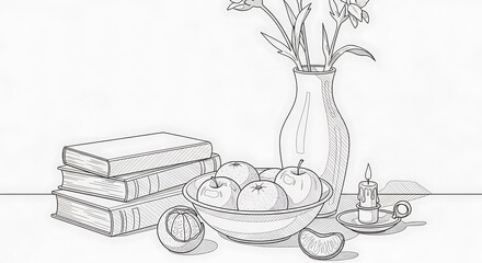 Still life sketch. (1) © adara