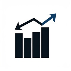 Graph showing upward trend from declining values