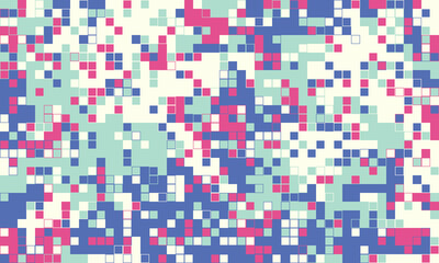 Abstract pixel art background.  Soft pastel colors create a calming, yet modern digital mosaic. Ideal for websites, presentations, and design projects needing a touch of playful sophistication.