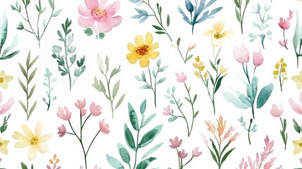 Fototapeta premium seamless floral pattern