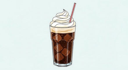Root Beer Float Drink.