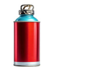 Matte spray paint isolated on transparent background