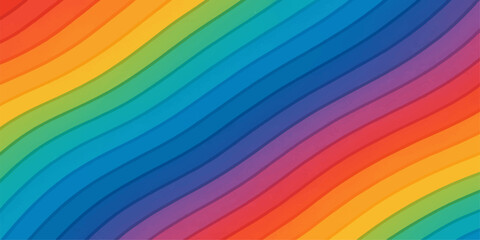 A vibrant and abstract rainbow spectrum design with colourful stripes and patterns