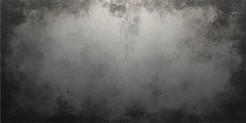 Dark grunge metal textured background with vintage wall and concrete surface