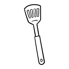 Hand-Drawn Kitchen Spatula