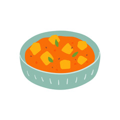 Paneer Curry Illustration