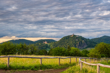 Fototapeta premium Blick vom Rodderberg zum Siebengebirge