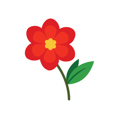Cinquefoil flower botanical vector art illustration