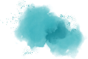 Watercolor stain decoration