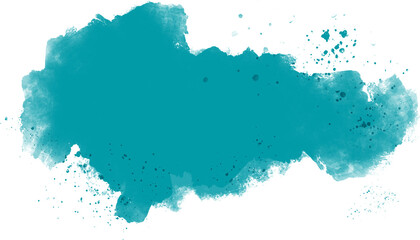 Watercolor stain decoration