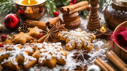 -Christmas Baking Scene Pictures