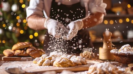 Christmas Baking Scene Pictures