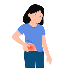 zoster virus infection disease concept
