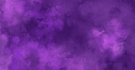 Abstract watercolor art background template. Purple blue watercolor backdrop empty space for text, banner, presentation or product display graphic design