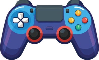 Gaming controller mockup vector illustration front view scalable eps graphic