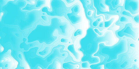 Design a vibrant abstract texture with ocean-inspired contours, layered gradients of blue and turquoise, resembling a topographic map merged with flowing water. The patterns should feel smooth