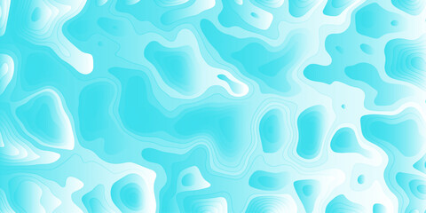 Design a vibrant abstract texture with ocean-inspired contours, layered gradients of blue and turquoise, resembling a topographic map merged with flowing water. The patterns should feel smooth