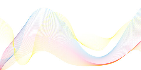 abstract colorful wave