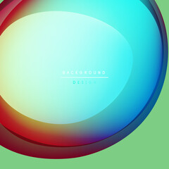 Abstract vibrant background. Smooth color gradients blend from red, through blue, to green. Modern design element.
