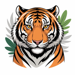 tiger head vector
