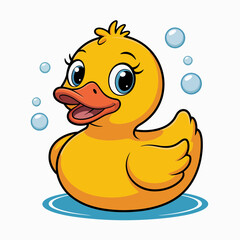 rubber duck in water