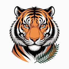 tiger head vector