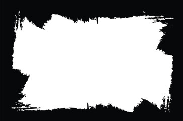 Grunge border frame vector background. Dirty and damaged backdrop. Vector graphic with transparent white. Abstract overlay or social media, poster, brochure, flyers, screen print texture, card, wallpa