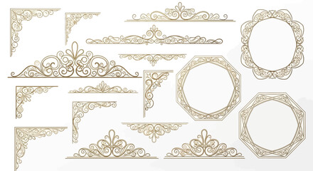 Ornate Frames and Borders Set