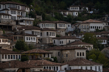 Traditional Ottoman-style houses in historic town