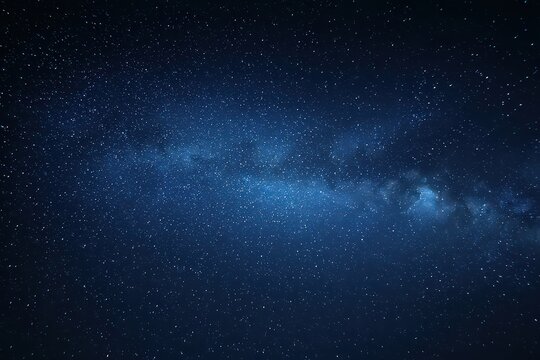 Starry Night Sky With Milky Way