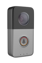 Smart doorbell on transparent background