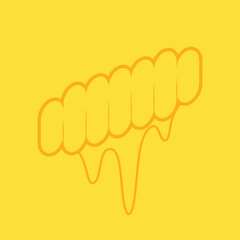 Macaroni cheese logo design. Mac and Cheese vector. Noodle logo vector.