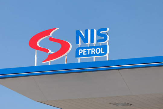 Valjevo, Serbia - September 2, 2025: NIS Petrol gas station. NIS Petrol Oil Industry of Serbia is an largest oil refining company in Serbia