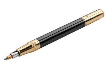 Elegant gold and black pen for professional writing and creative drawing in office or studio providing precision and style for any project