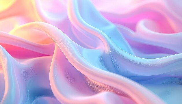 Soft, pastel-hued fabric folds
