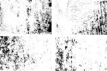 Abstract futuristic Grunge background texture collection for Urban design. Distressed overlay texture. Abstract textured effect. Vector Illustration. Black isolated on white background. EPS10