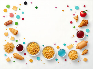 An e-commerce online ads banner for food and drinks