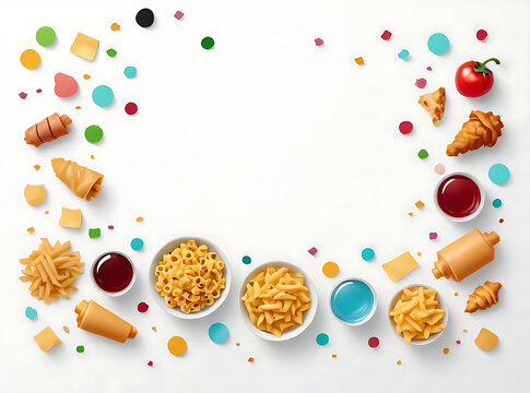 An e-commerce online ads banner for food and drinks