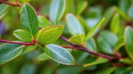blueberry. Close-up of lush green blueberry leaves with vibrant natural tones and a softly blurred background. gardening catalogs