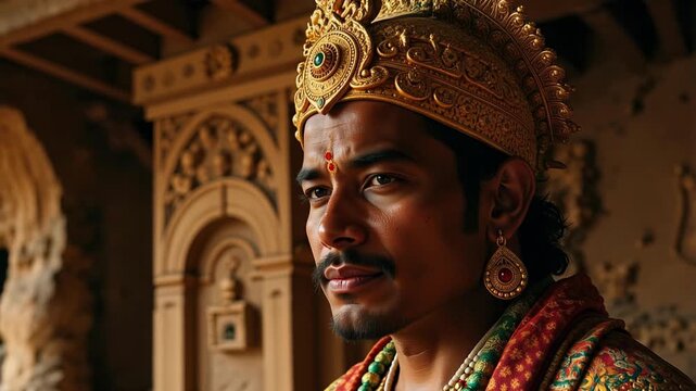 Ancient Ayyappa Face Art on Cave Wall Video: A Spiritual Journey, Religious Icon, Powerful Hindu Deity, and Cultural Heritage in 4K Footage