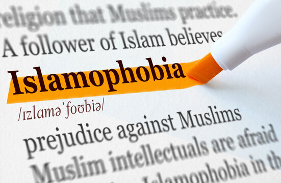 the definition of the word ISLAMOPHOBIA highlighted in orange
