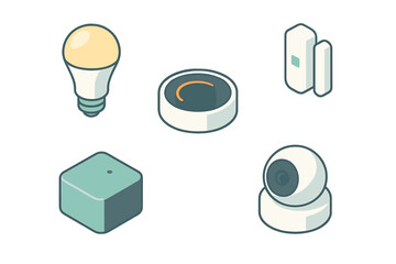 Smart home technology devices collection for modern connected living automation system setup and security solutions
