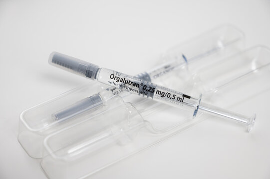 Orgalutran syringe medical injection for fertility treatment