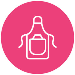 Apron line icon style