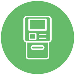 Atm Machine line icon style