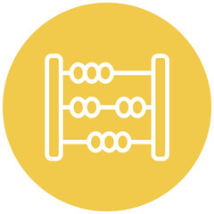 Abacus line icon style