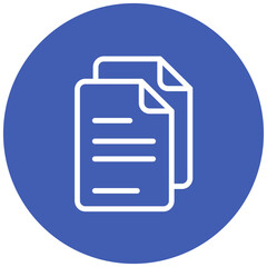 Documents line icon style