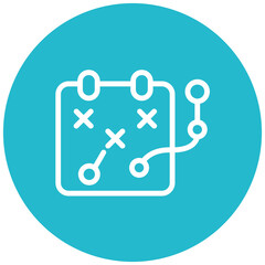 Business Plan line icon style