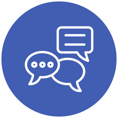 Conversation Line Icon Style