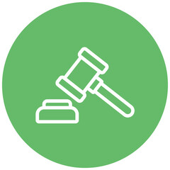 Auction Line Icon Style